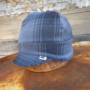 Stormy Kromer - Fleece Adventure Beanie - Grey and Black Plaid