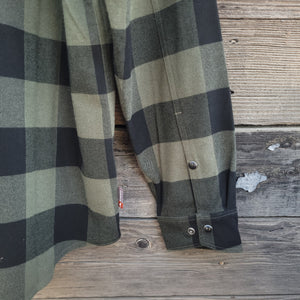 Simms - Gallatin Flannel Long Sleeved Snap Shirt - Olive Loden Buffalo Check