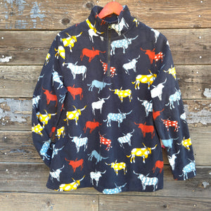 Cotton and Rye - Longhorn Fleece 1/4 Zip Pullover