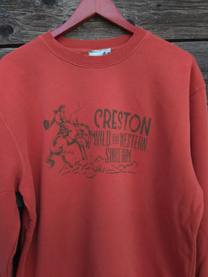 Creston Crewneck Mineral Washed Sweatshirt - Dusty Bronc