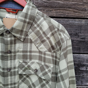 Simms - Santee Flannel - Pale Pine Shadow Box Plaid