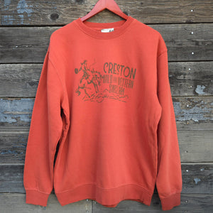 Creston Crewneck Mineral Washed Sweatshirt - Dusty Bronc