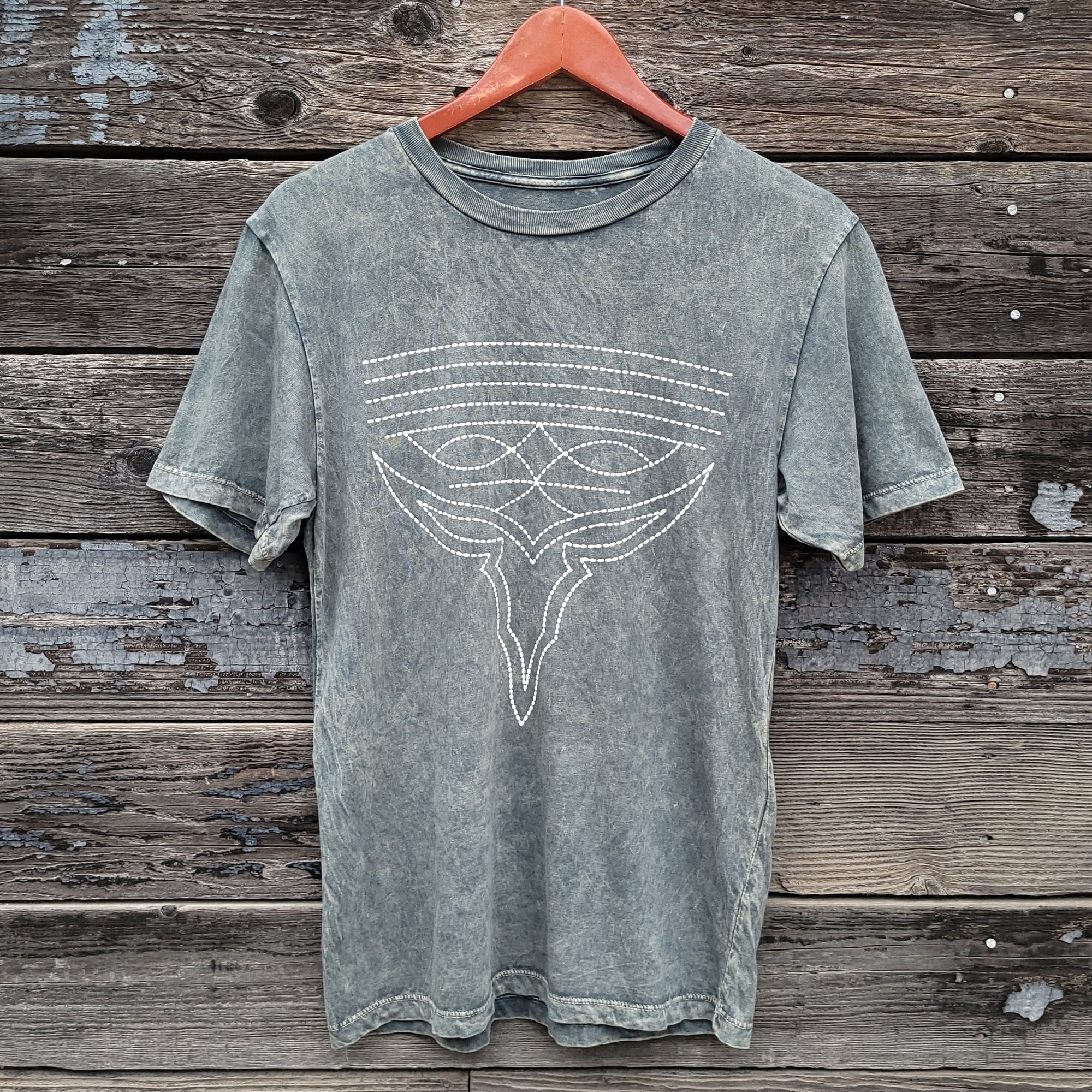 Lotus Fashion - Boot Stitch T-Shirt - Grey