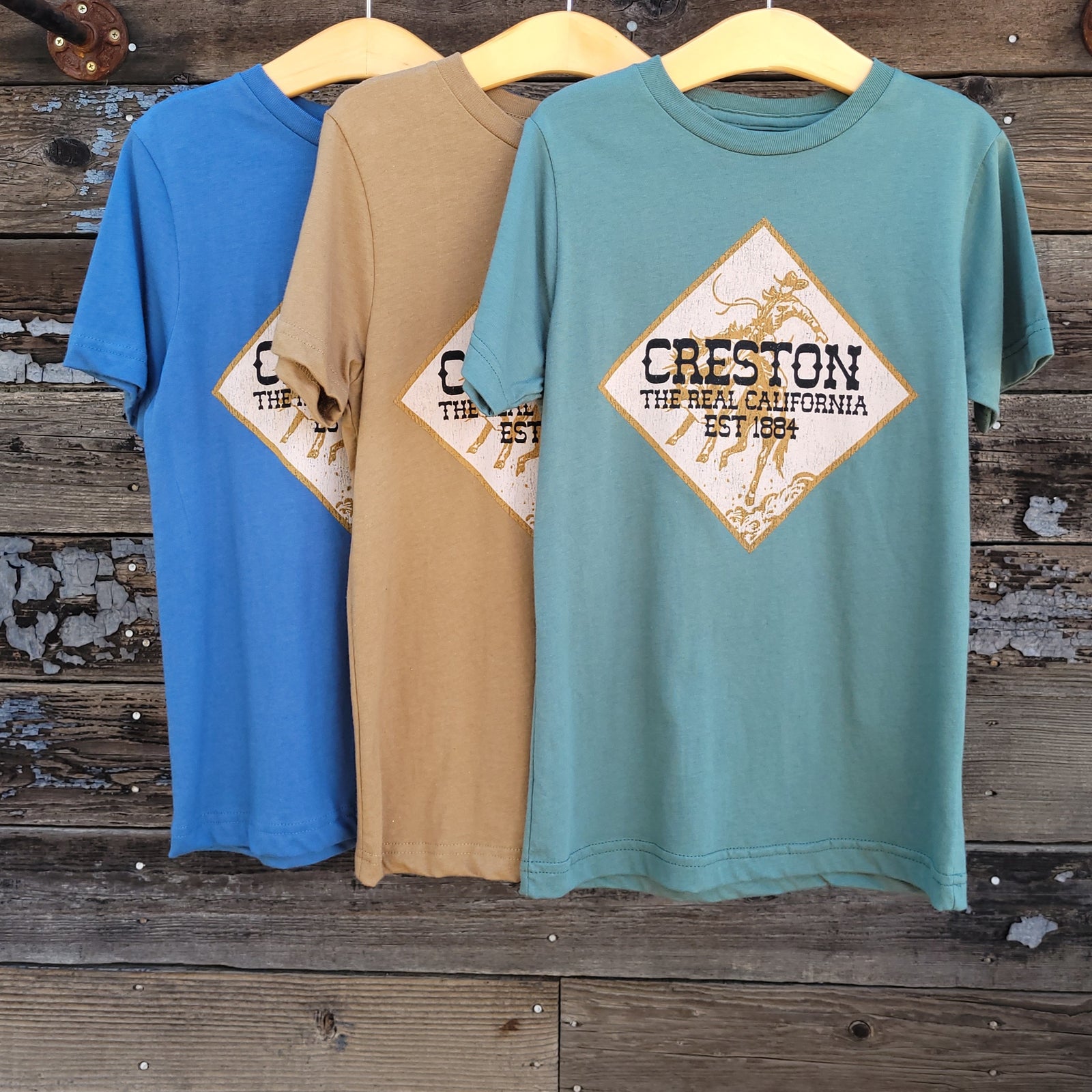 Creston Kid's Youth T-Shirt - Diamond Cowboy