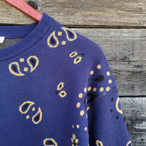 Cotton and Rye - Bandana Sweater - Navy