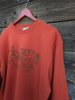 Creston Crewneck Mineral Washed Sweatshirt - Dusty Bronc