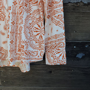 Cotton and Rye - Women's Rust Bandana Print Blouse