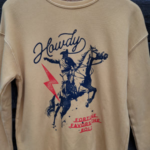 Howdy Sweatshirt - Gold