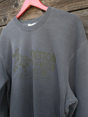 Creston Crewneck Mineral Washed Sweatshirt - Dusty Bronc