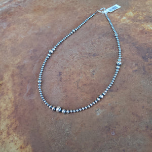 Sterling Silver Navajo StylePearls 18"