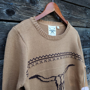 Cotton and Rye - Longhorn Sweater - Tan