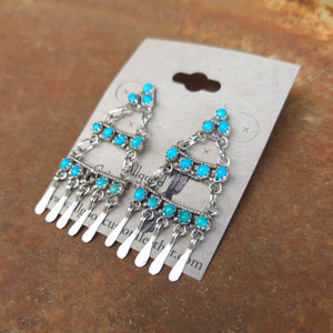 Turquoise Chandelier Earrings