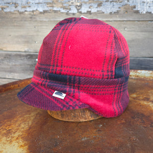 Stormy Kromer - Fleece Adventure Beanie - Red and Black Plaid