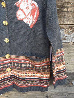 Cotton and Rye - Vintage Hereford Cardigan - Grey