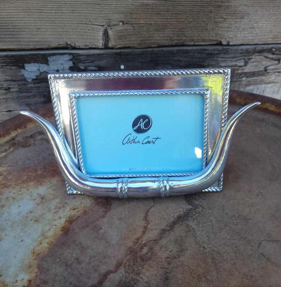Arthur Court - Longhorn Picture Frame - 4x6