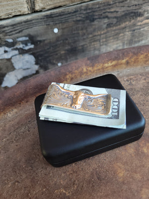 Vogt - Silhouetted Longhorn Money Clip