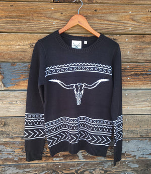 Cotton and Rye - Longhorn Sweater - Black