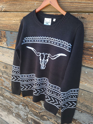 Cotton and Rye - Longhorn Sweater - Black