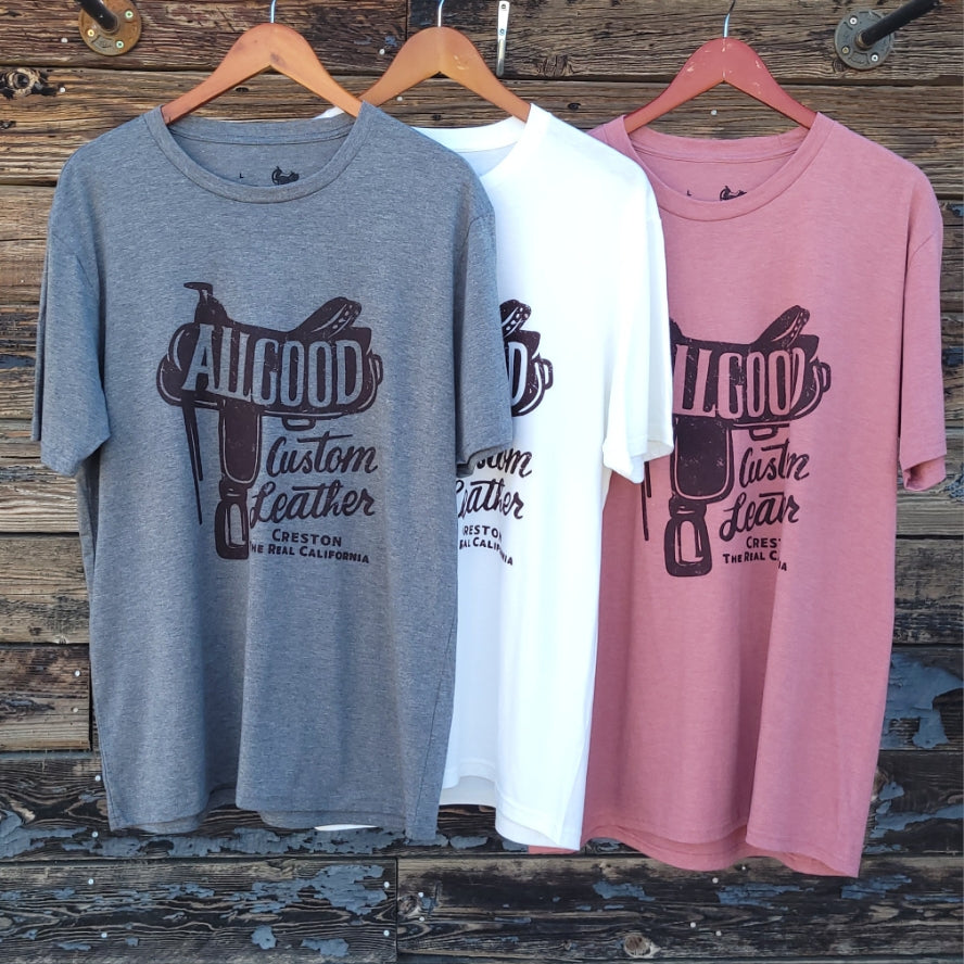 Creston Men's T-Shirt - Allgood Custom Leather Saddle