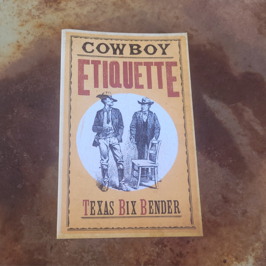 Cowboy Etiquette Book