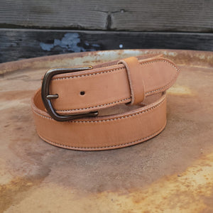 Allgood Custom Leather- Work Belt - 1 1/2" - Harness Leather Stitched