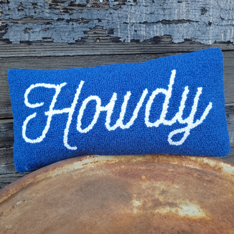 Pillow - Blue Howdy