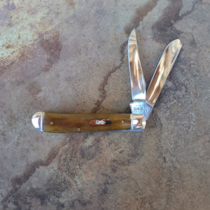 Case Knife - 58188 Antique Bone Mini Fluted Trapper