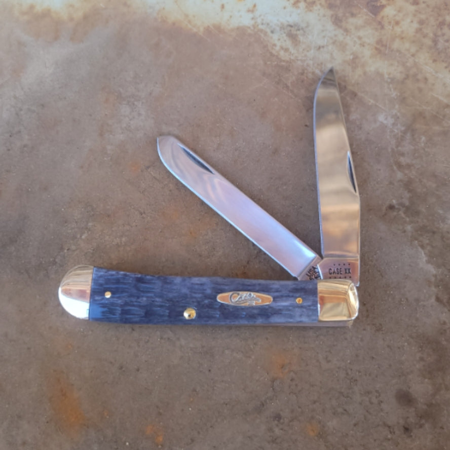 Case Knife - 58410 Pocket Worn® Gray Bone Crandall Jig Trapper