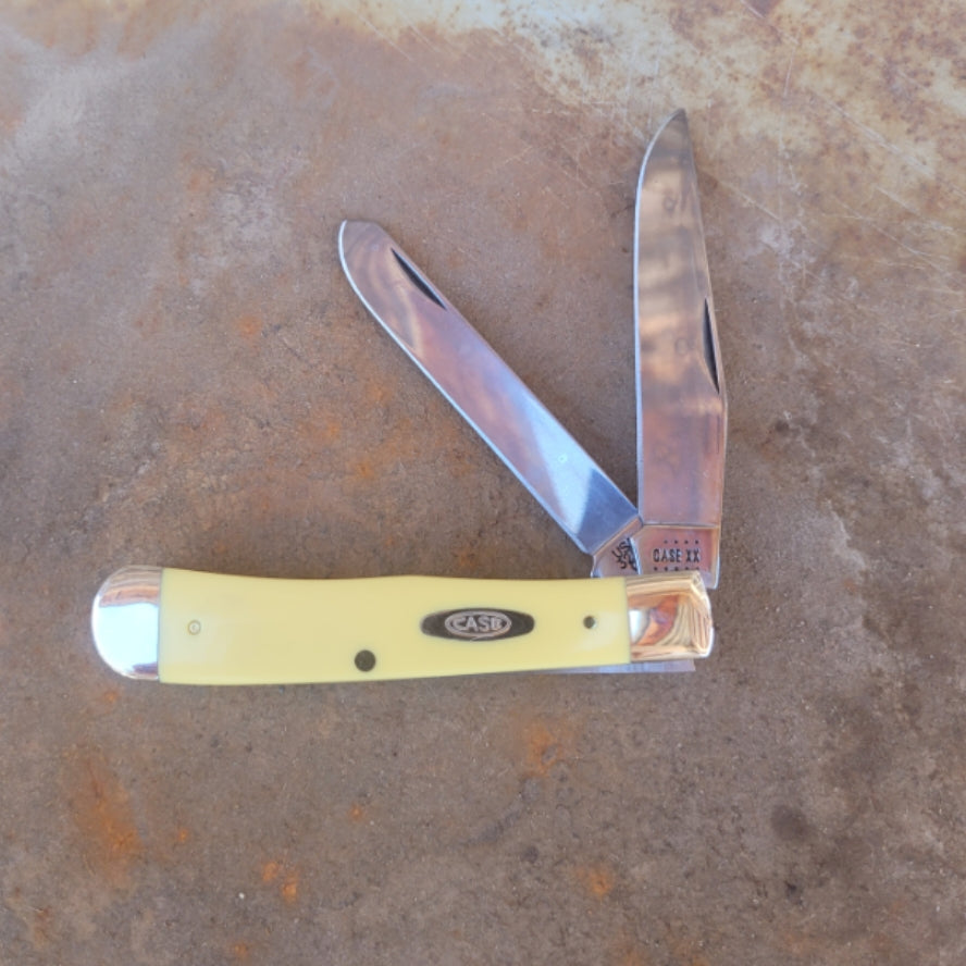 Case Knife - 00161 Yellow Synthetic CV Trapper