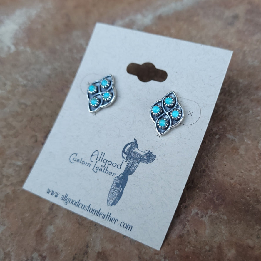 Earrings - Lucia Turquoise Studs