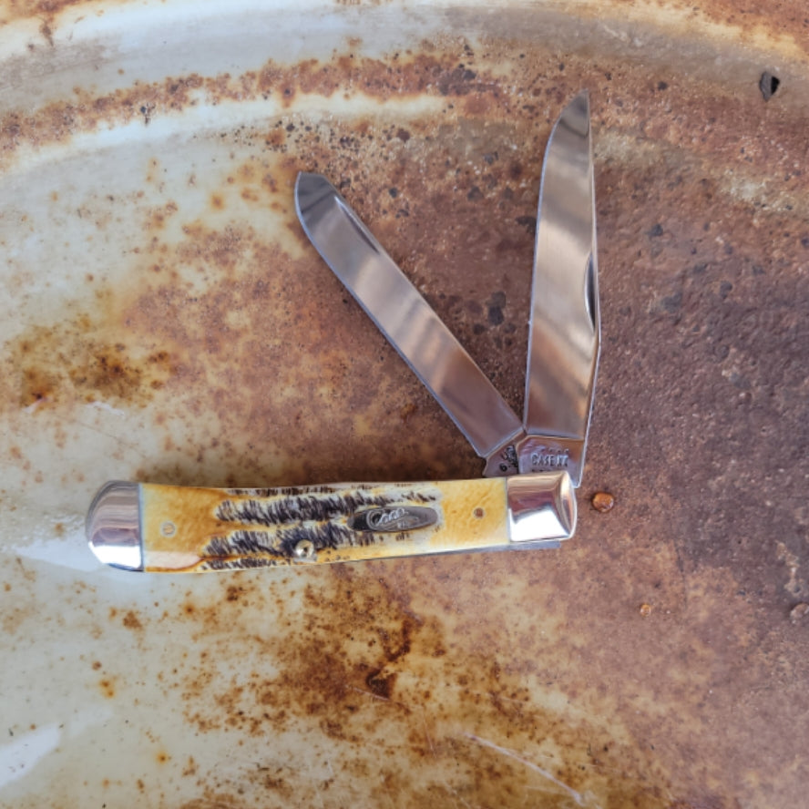 Case Knife - 03573 6.5 BoneStag® Trapper