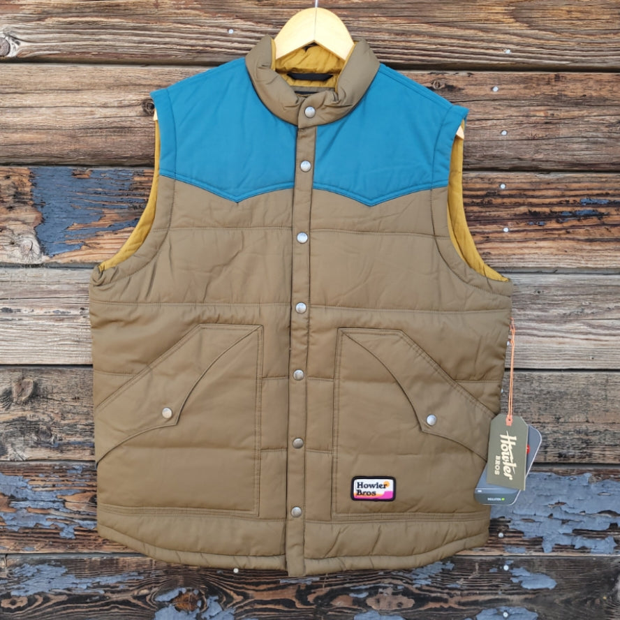 Howler Brothers - Rounder Vest - Brown and Dark Teal
